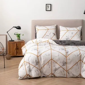 Woven Polyester Microfiber Queen Size Home Textile Comforter Printed OEKO TEX Certified Bedding Set Duvet Cover