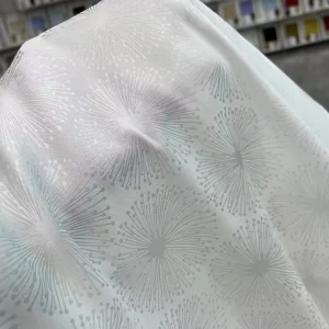Woven Polyester Satin Jacquard Fabric With 3D Texture Pattern for Spring and Summer Wear