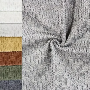 Woven Sofa Cloth Fabric Upholstery Manufacturer Plain Dyed Breathable Anti-static 100% Polyester 320gsm Heavyweight