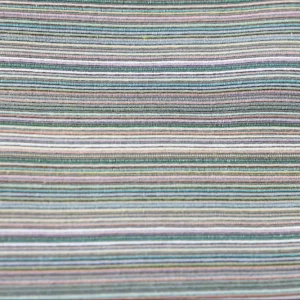 Woven Stripe Fabric Blended from Polyester Cotton and Viscose for Bags and Shoes