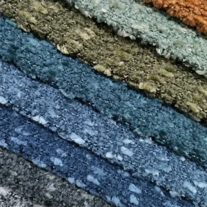 Woven Terry Fabric Yarn Dyed Breathable 100% Polyester Upholstery Materials for Hometextile Sofa