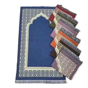 Woven Worship Prayer Mat Portable Blanket Travel Worship Chenille Woven Jacquard Prayer Mat