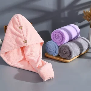 Wrap Turban Quick Dry Women Salon Custom Hair Towel Woven Plain Home Bath Gift Dry Hair Towel