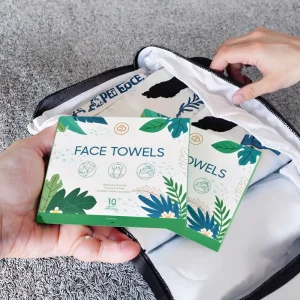 XL 100% Cotton Disposable Face Towels for Sensitive Skin Facial Cleansing