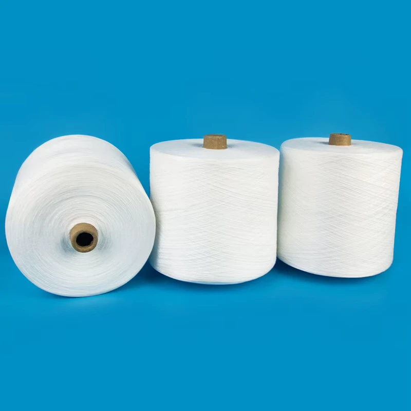 Polyester Yarn Supply for Knitting, Socks and Sewing 3 Xiaogan High Strength Factory Direct Tfo 50 Bright 100 Ring Spun 40s3 Polyester Paper Cone Yarn for Sewing Threads 40 2 50 2
