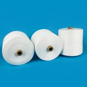 Xinao High Tenacity Factory 100% Yizheng Raw White Ring Spun 40s3 Polyester Paper Cone Yarn for Sewing Threads Cone 50 2 OEKO