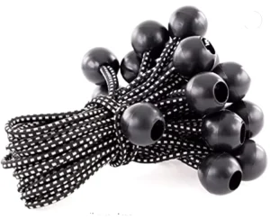 Xinda Bungee Balls Webbing Black Ball Heavyweight 4 Inches Tarp Bungee Cords Weather Resistant Tie Strap Camp Customizable