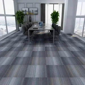 Xunyao Eco friendly Different Type 50x50CM Carpet Tiles PP Peel and Stick Light Grey Office Carpet Tiles