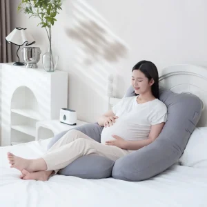 YOUHA Factory Soft Pregnancy Pillow U Shape 140x70cm for Mom Sleep Full Body Support with Removable Cover Maternity