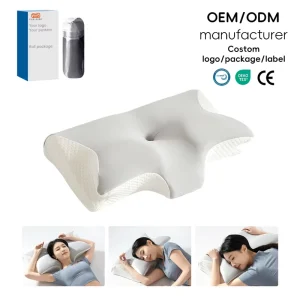 YUE RISE China Supply Luxury OEKO Tex Contour Zero Pressure Air Wave Cooling Memory Foam Bed Pillows for Sleeping