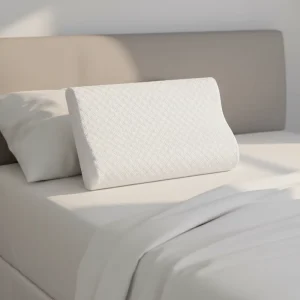 YUE RISE Classic Large Contour Design Eco Friendly Neck Curves Relieves Cervical Pressure Slow Rebound Memory Foam Bed Pillow