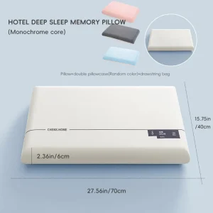 YUE RISE Factory Direct Supply Custom logo Branding Pressure Relieving Design 5 Star Hotel Memory Foam Slow Rebound Bed Pillow