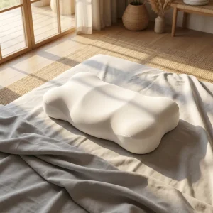 YUE RISE Factory Fast Shipping Ice Silk Solid Cooling Eco Friendly Slow Rebound Neck Support Memory Foam Bed Pillow