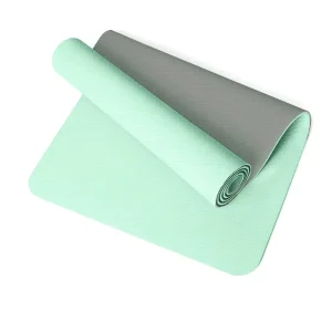 YUNQIAO TPE Two tone Yoga Mat Non Slip Shock Absorbing Sound Insulating Thickened Widened 183*61*0.6cm Home Use Packaging Yes