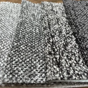 Yarn Dyed Fabric Factory Two Color Loop Yarn Teddy Fabric for Home Sofa Luggage Couch Fabric ofter