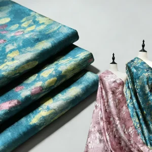 Yarn Dyed Jacquard Woven Terry Fabric 100% Polyester Home Textile with Weft Knit and PE Coating Medium Weight Customized Color