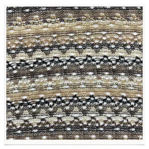 Yarn Dyed Multicolor Stripe Braid Crochet Fabrics for Clothing and Home Textile Use Lightweight Breathable
