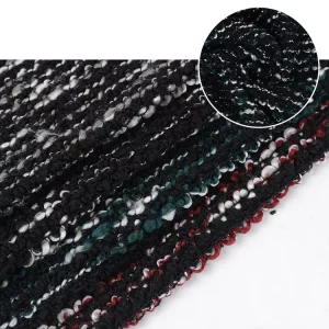Yarn-Dyed Poly Acrylic Loose Knit Fleece Textiles Terry Cloth Fabric for Sweater