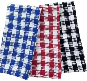 Yarn Dyed Polyester Cotton Woven Disposable Antimicrobial Quick Dry Solid Color Kitchen Towels