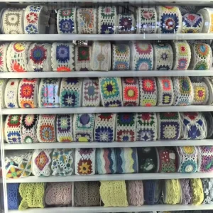 Yarn Embroidery Water soluble Lace Barcode Clothing Accessories Headwear Luggage Decoration Accessories