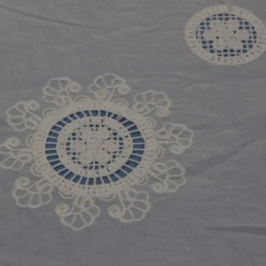 Yarn dyed Striped Lace Fabric with 3D Embroidery Three dimensional Soft Skin friendly Breathable Fabric