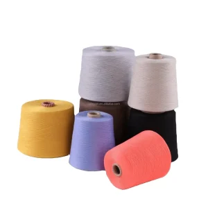 Year New Color Socks Yarn 100% Polyester Materials Colorful Spun Polyester Yarn
