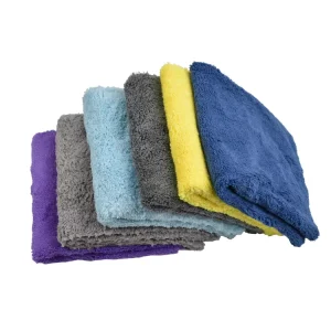 Yellow Car Microfiber Detailing Towels Edgeless Microfiber Towel for Car Maxing Polish