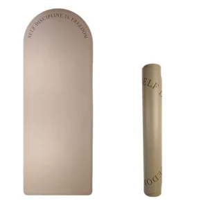 Yoga Mat 5mm Thick 183cm Length Anti Slip Sweat Proof Exercise and Fitness Silent Shock Absorbing PU Natural Rubber Household