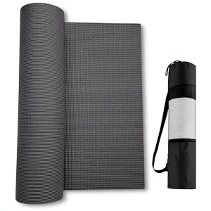 Yoga Mat Carrying Bag Non Slip Exercise Mat Soft Gymnastics Mat Pilates Mat 183 X 60 cm Rectangular 6 mm Thickness