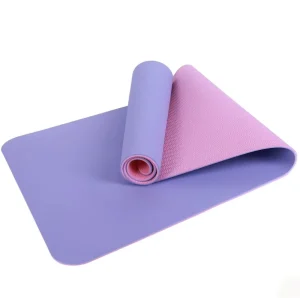 Yoga Mat Custom Logo Non Slip Pilates Mat Silent Cushion for Apartment Gym Exercise Stretch Yoga Gear OEM