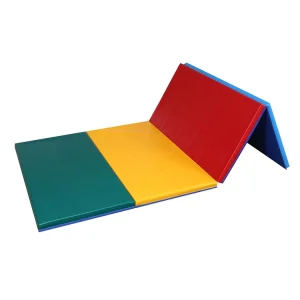 Yoga Mat Gymnastics Tumbling Mat 4 Panel Folding Panel XPE EPE Foam Exercise Mat for Gymnastics Exercise