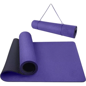 Yoga Mat Non Slip Anti Tear Ecofriendly Thick Pilates Hot Yoga for Workout Exercise OEM Custom Logo