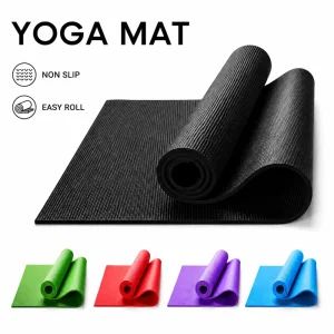 Yoga Mat OEM Natural PVC Yoga Mat Low Odor Dry Grip Floor Pad with Carry Bag for Wellness Studio and Retail Supply