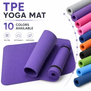 Yoga Mat Private Label TPE Yoga Mat Retail Ready Non Slip Exercise Mat for Fitness Brand Packaging Supply