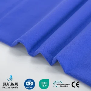 Yoga Textile 76 Nylon 24 Spandex Knit Fabric OEKO TEXO Certified Seam Friendly Low Friction Body Contouring with Low MOQ