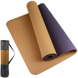 Yoga and Exercise Mat with Shoulder Sling Non slip Moisture resistant and Cushioned Yoga Pilates and Exercise Mat Extra