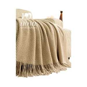Youli Nordic Blanket Office Hotel Homestay Lunch Break Blanket Shawl Towel Bed End Towel Camping Solid Color Sofa Blanket
