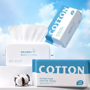 Yousha Disposable Facial Towel Spa Towels Water Absorption Cotton Tissues with Pearl Pattern for Cleaning Dry Facial Wipes YV131