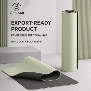 Yugaland Dual Color TPE Yoga Mat Factory Direct Non Slip Exercise Pad For Pilates Home Workout Supplier Vendor