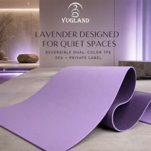 Yugaland HIIT Pro Dual Color TPE Yoga Mat Anti Tear Exercise Pad for Professional Gym Fitness Factory