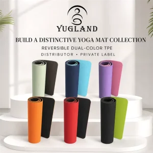 Yugaland SGS Certified TPE Yoga Mat Eco Friendly Non Slip Exercise Pad for Pilates Home Workout Factory Vendor
