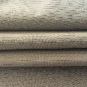 ZZF00143 Breathable 100% Polyester Striped Woven Fabric for Women’s Clothing