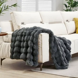 Zhengtai Throw Cozy Grid Warm Soft Throw Blanket for Couch Bed Sofa