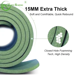 Zhensheng Manufacturer Yoga Pilate Mat Eco Friendly NBR Non Slip Tear Resistance Safe for Gym Home Exercise Fitness Training