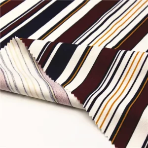custom print polyester fabric 95% polyester 5% spandex moss crepe fabric for dress