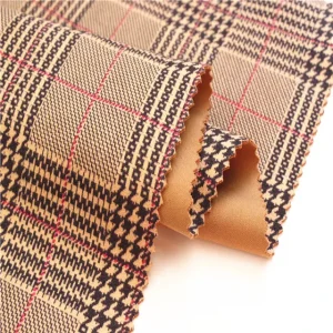 custom printed textile suede knitting polyester spandex fabric for dress