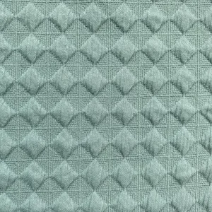 customized 3D check design jacquard polyester spandex scuba fabric for baby clothing