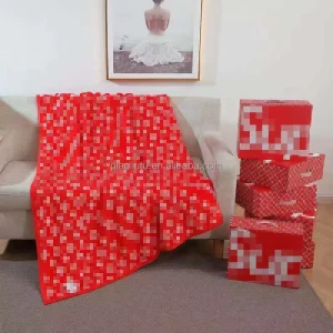 flannel Fabric Manta Luxury Designer Brand Soft Travel Throw Korean Blankets