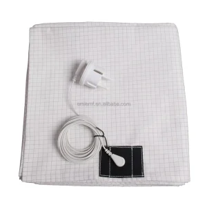 grounding sheet for earthing 10% Silver Fiber Conductive Earthing Sheet with 15 ft Grounding Cord Grounding Bed Sheet