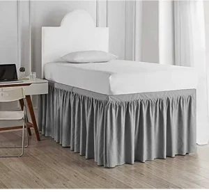 king Double Twin Custom Size Welcome Plain Color Saia Da Cama High Bed Edge Cover Elastic Band Queen Size Bed Skirt Bed Sheets